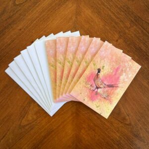 Pheasant Blank Pheasant Blank Notecard Set of 6 by Michelle L Hofer