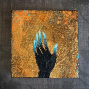 Give and Receive Mini Canvas Painting by Michelle L Hofer