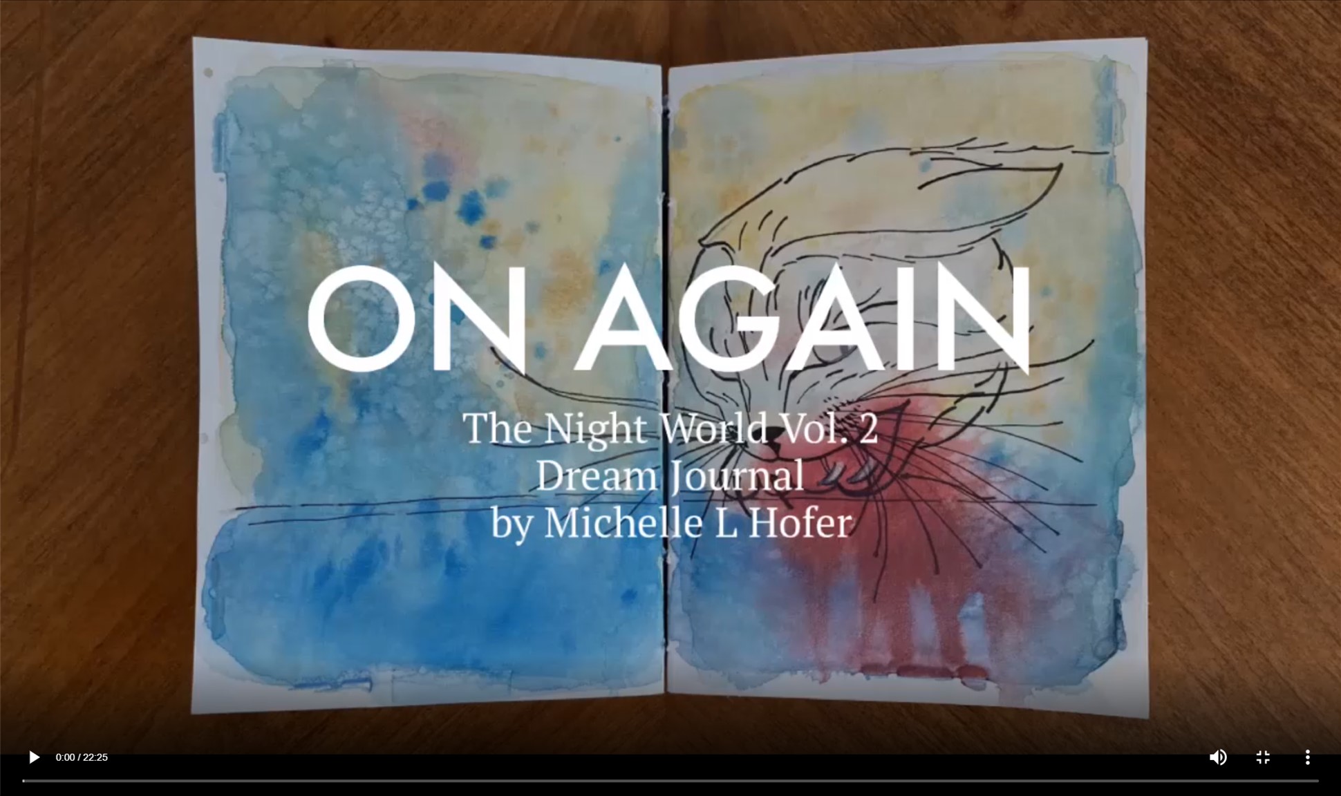 On Again Video Link - The Night World Vol. 2 Dream Journal by Michelle L Hofer