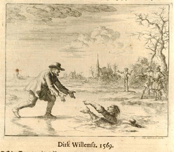Dirk Willems Saving His Captor’s Life (1685) by Jan Luykens